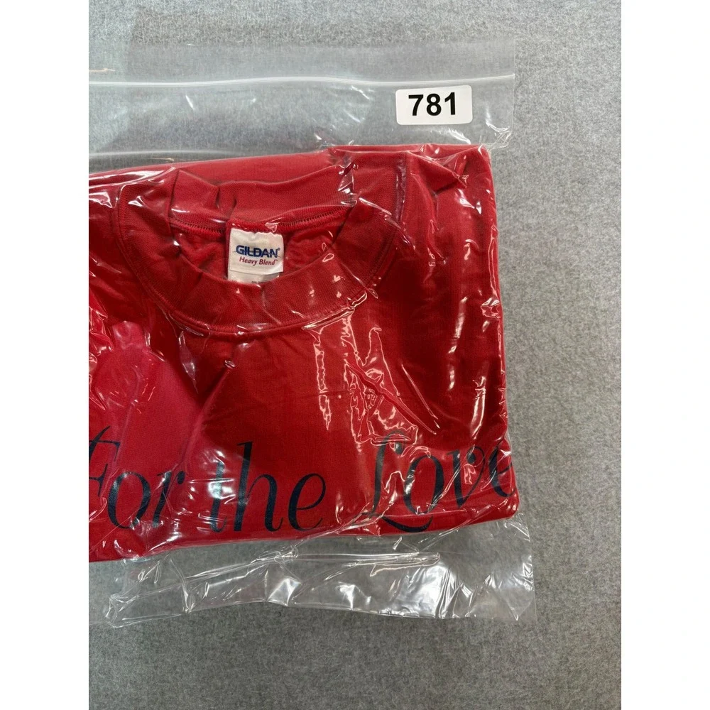 Gildan Red For the‎ Love of the Game American Flag Sweatshirt Mens XL Pullover - Picture 9 of 9